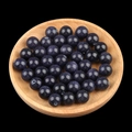 Sparkling blue sandstone 12mm half-drilled round beads for DIY earring jewelry making - 12mm Synthetic Blue Sandstone Semi Drilled Bead