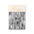 Japanese style nail art stickers with black Chinese calligraphy and dragon motifs - Chinese Calligraphy Dragon Pattern (wy-04)