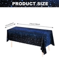 Starry sky themed disposable PE tablecloth 108x54 inches for space party decorations - Starry Sky Tablecloth