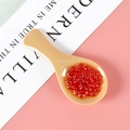 Cuillère miniature en ABS avec modèle réaliste de caviar rouge pour décoration - Imitation Bois-Caviar