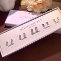 Monday to Friday colorful stud earring gift set in long white jewelry box packaging - Set of 5 Pairs Colored Claw Stud Style (NS-11031-10)