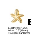 Makroaufnahme von Seestern-Anhänger mit Textur und Abmessungen für DIY-Schmuck - Slide Charm E-Gold Texturierter Seestern