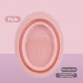 Pink silicone folding makeup brush cleaning mat with textured surface for deep cleaning - Cleaning Bowl [Standard] Pink