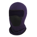 Dark purple outdoor balaclava with breathable honeycomb mesh for skiing and cycling - L(58-60cm) / Deep purple