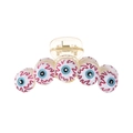 Creepy eyeball hair clip with red bloodshot details and translucent base for Halloween - 11cm Bloodshot Eyeball