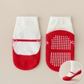 Non-slip baby socks with red Mary Jane shoe design and pink bow detail for infants - Butterfly Polka Dot Shoe-Socks / 5 Pairs/Pack / Red / 8mo-2yr XS (Foot 9-12cm)
