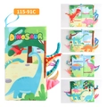 Dinosaur themed soft baby cloth book with colorful 3D textured sensory tails - Dinosaur Animal Tail Book (Dinosaur/115-91C)