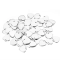 Polished silver heart stainless steel tags for DIY jewelry making accessories - Steel Color Heart 9.5*9.5mm