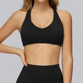 Ensemble soutien-gorge de sport noir extensible et legging de fitness taille haute - S / Noir Premium