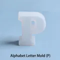 Letter P 3D siliconen vorm voor hars DIY knutselen, maat 6,4x5,4x2,2cm - Letter P