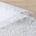 Waterproof white lace pattern semi-transparent floral wrapping paper for DIY bouquets - Flower Love 20 Sheets / 56*56cm/Sheet / Angel White