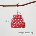 Mini rode geschenkdoos ornamenten voor kerstboom decoratie, set van 3 met sterpatroon - Rode 3-Delige Set/8g