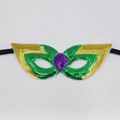 Maskerade feest pailletten oogmasker groen goud paars carnaval kostuum accessoire - Stijl C Groene Pailletten