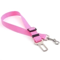 Cintura di sicurezza regolabile in nylon rosa per animali con gancio rotante - 47-70*2.5cm / Rosa