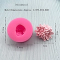 3D-Chrysanthemen-Silikonform für DIY-Kerzen und handgefertigte Gips-Aromatherapie - Gänseblümchen-Stil-Rosa (6474)