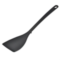 Spatola in silicone nero resistente al calore con supporto integrato e foro per appenderla - Nero