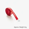 Ruban de Noël rouge de 1cm avec texte doré Merry Christmas pour emballage cadeau - 1.0 Rouge Dorure Lettres (6 Yards)