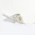 Elegant silver open ring featuring dual white pearls on a minimalist metal band - Textured Small Pearl (Silver)