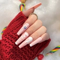 JP1887-Pink White Bow Reindeer