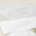 Transparenter Acryl-Ohrringständer mit 8 Mini-Kleiderbügeln für Schmuckaufbewahrung - Kleines Spiegeltransparent