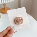 Creative lotus root slice hair clip in resin material fixed on display card for hair accessory - Small Lotus Root Slice