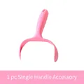 Pink replacement single handle for lint roller or bottle with ergonomic grip design - 10cm Pink Single Handle