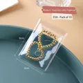 Set of 10 transparent EVA anti-oxidation jewelry storage bags for earrings 8x6cm - 30Pcs PVC Jewelry Storage Bags (6*8cm)