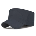 Donkergrijze sneldrogende cadetpet met ademende stof voor optimale zonbescherming buiten - Verstelbaar / Marineblauw
