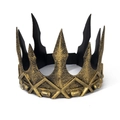 Vintage goldene Königskrone aus Schaumstoff für Halloween Cosplay Kostüme und Bühnen - Antikgold Stil 68
