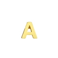 Polished 14K gold plated titanium steel 26 letter A pendant for DIY jewelry making - Letter A / Gold