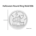 Molde de silicona Halloween para resina con diseño de castillo y murciélago 16,3 cm - Tema del Castillo de Halloween