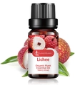 Lichee organic plant essential oil in 10ml amber glass bottle with fresh fruit - Lichee Aromatherapy