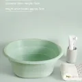 Opvouwbare muntgroene wastafel met 38 cm diameter, ruimtebesparend ontwerp voor reizen - Zomer Ijsgroen Groot