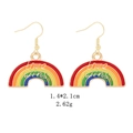 Rainbow cloud love wins drop earrings with gold hooks for Valentine's Day gift - Rainbow Love Wins