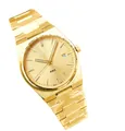 Men's gold-tone PRX watch with integrated steel bracelet and brushed gold dial - 29-Gold Gold Brushed Dial