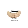 Irregular hammered metal ponytail cuff in gold finish with elastic hair tie band - Hammered Metal