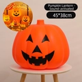 Halloween Kürbis-Laterne, extragroß 45x38cm, sprachgesteuert und leuchtend aus Kunststoff - 45*38cm / Geräuschaktiviert