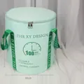 Collapsible mint green foot bath soak tub with lid and a portable storage bag - THE Green (With Lid)