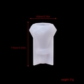 Silicone wine stopper mold in crown shape with 55mm and 77mm size specifications - Diamond Wine Stopper Mold