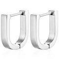 Flat Small U Silver (Single Piece)