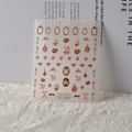 Stickers nail art 5D gaufrés ferme rétro avec cochons mignons et motifs animaux vintage - Cochon de Ferme Rétro (TS-291)