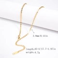 Minimalist 18K gold plated stainless steel snake chain necklace with lobster clasp - 2.5mm Dense Cable Chain - Gold