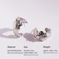 Textured C-shape brass hoop earrings with silver-tone finish and cubic zirconia inlay - Textured Zirconia C-Shape Style (Special Two)