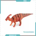 Realistic orange Parasaurolophus dinosaur toy model with detailed scale textures - Parasaurolophus (BL-5247)