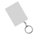 Porte-clés chat personnalisable avec panneau rectangulaire gris et chaîne en métal argenté - Rabbit ears tiger - silver (blocked, need to look at the picture and ask customer service) / Emballage Individuel