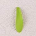 Grass green silicone spatula with teardrop shape and hanging hole for beauty use - 10Pcs Long Style / Fruit Green