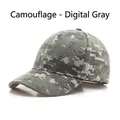 Tactical baseball cap in digital grey camouflage pattern with classic 6-panel structure - Adjustable / Digital Grey