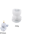3D Engel Silikonform für DIY Kerzen und Gips, Größe 9x9,5 cm mit 212g Gewicht - Axolotl Engel
