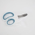 Blue and white cat nail clippers with stainless steel round hole blade in polybag - Double Hole / Blue