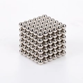 Magnetic building blocks set with 216 silver spheres formed into a 5mm cube puzzle - 5mm 216Pcs Metal Box / Silver